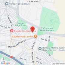 Yunus Emre Camii , Esenler harita konumu